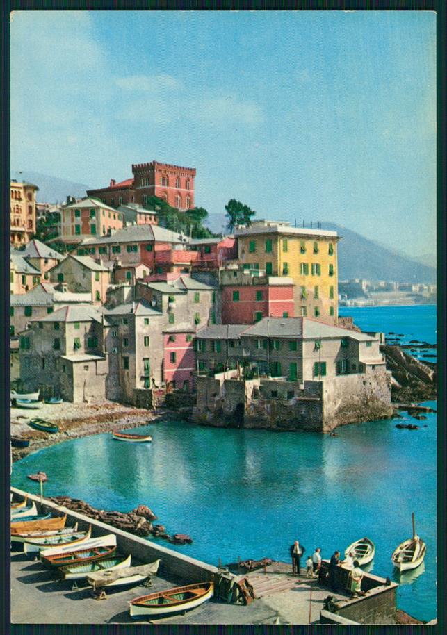 Genova Boccadasse Barche Foto FG cartolina MZ4837 – fronte