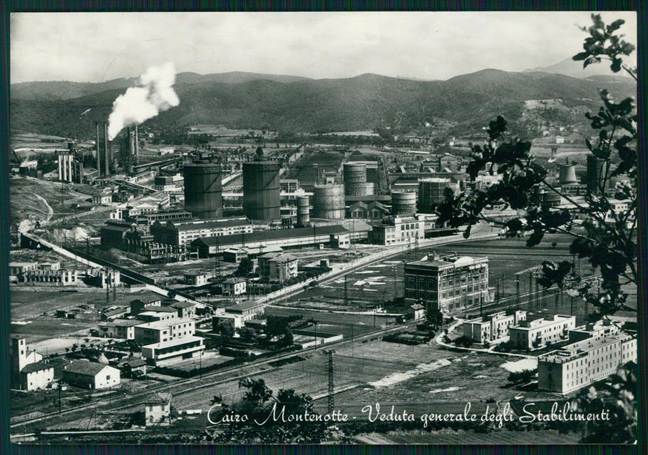 Savona Cairo Montenotte Stabilimenti Foto FG cartolina MZ4848 – fronte