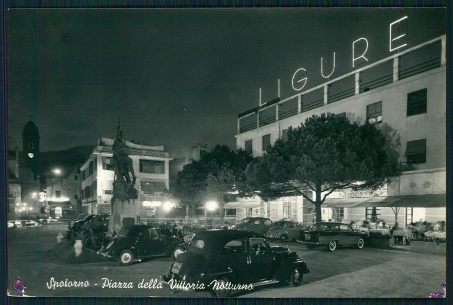 Savona Spotorno Piazza della Vittoria Auto Foto FG cartolina MZ4849 – fronte