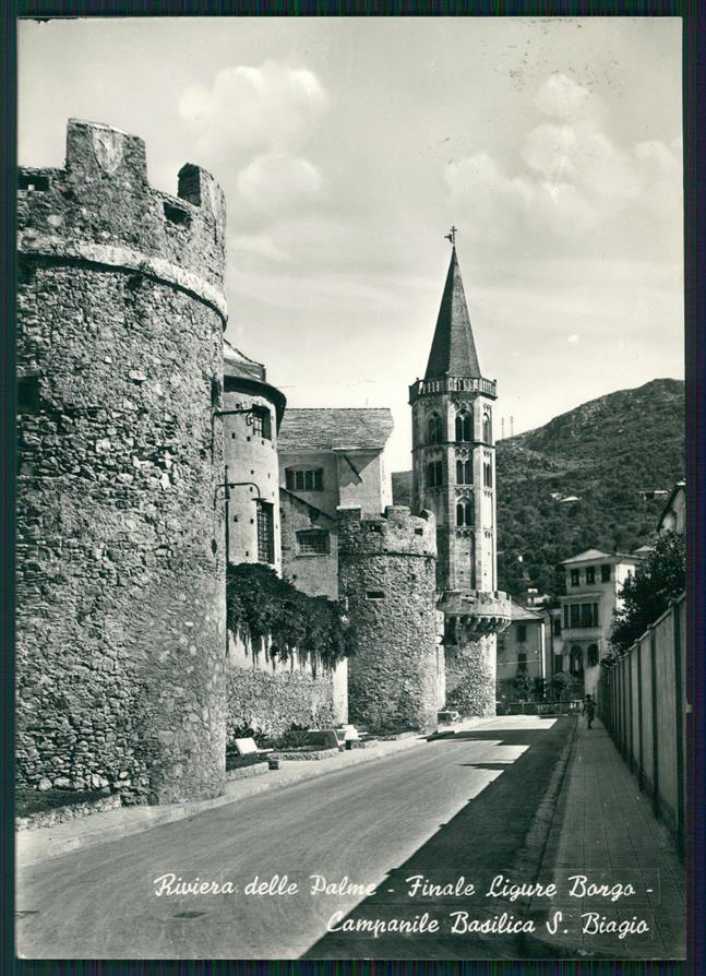 Savona Finale Ligure Campanile Basilica San Biagio Foto FG cartolina MZ4854 – fronte