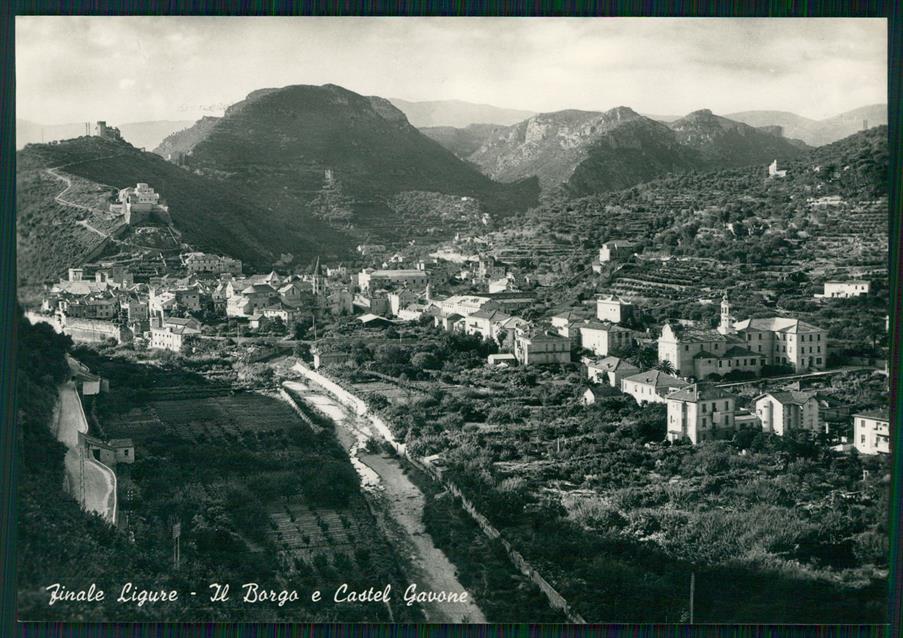 Savona Finale Ligure Borgo e Castel Gavone Foto FG cartolina MZ4862 – fronte