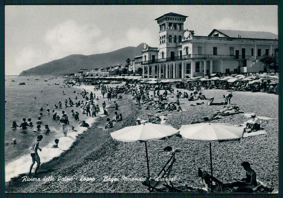 Savona Loano Spiaggia Foto FG cartolina MZ4873 – fronte