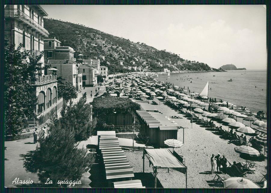 Savona Alassio Spiaggia Foto FG cartolina MZ4882 – fronte