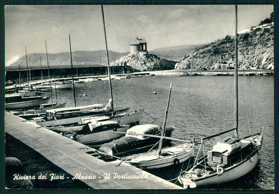 Savona Alassio Porticciolo Barche Foto FG cartolina MZ4888 – fronte