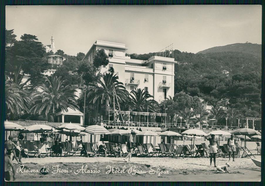 Savona Alassio Hotel Beau Séjour Foto FG cartolina MZ4893 – fronte