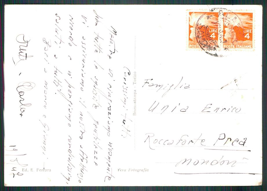Savona Alassio Piazza Stazione Auto STRAPPINO Foto FG cartolina MZ4894 – retro