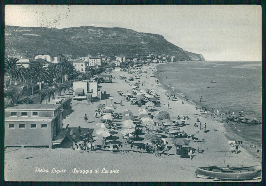 Savona Pietra Ligure Spiaggia FG cartolina MZ4909 – fronte