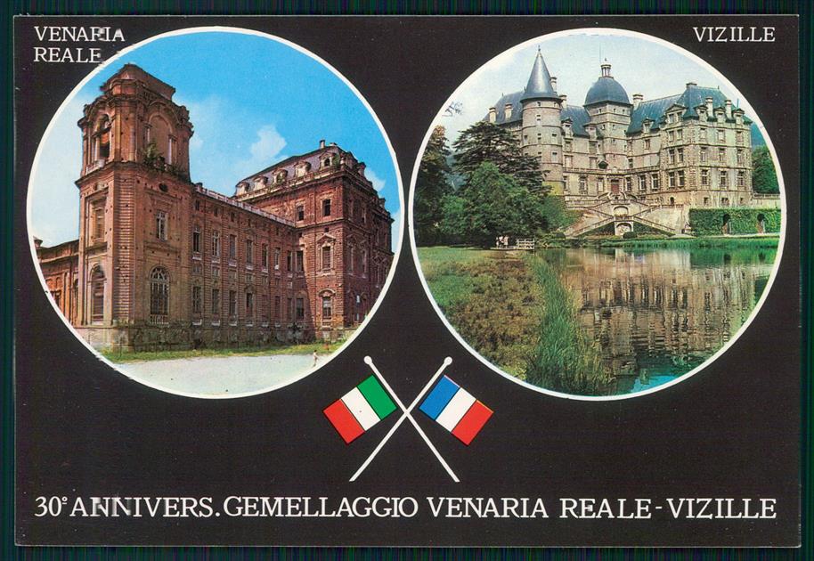 Torino Venaria Reale Gemellaggio Venaria Reale Vizille FG cartolina MZ4919 – fronte