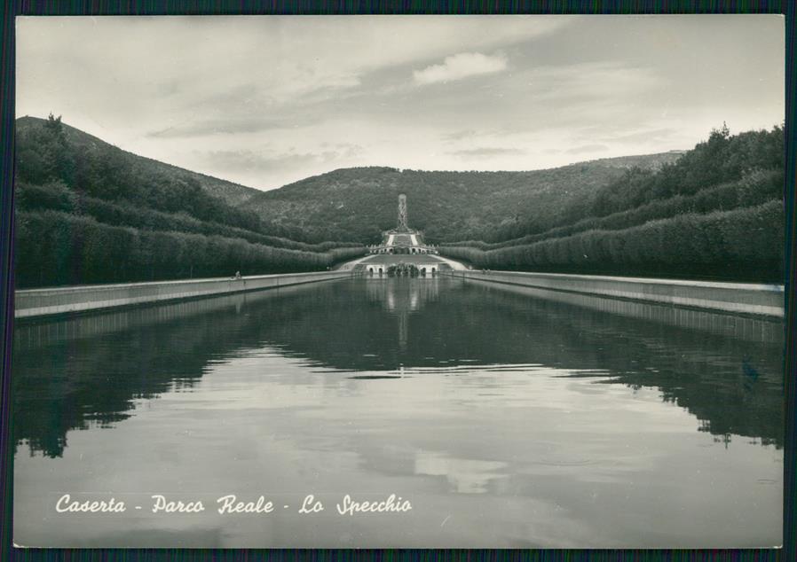 Caserta città Parco Reale Lo Specchio Foto FG cartolina MZ4921 – fronte