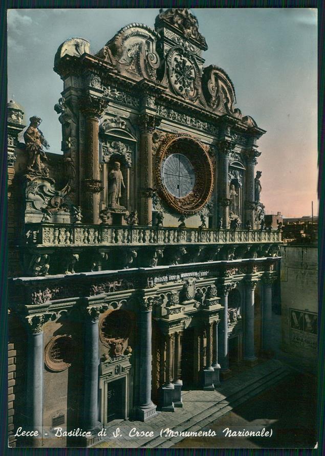 Lecce città Basilica di Santa Croce Foto FG cartolina MZ4934 – fronte