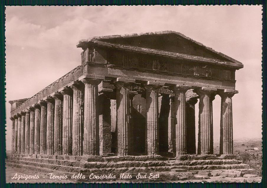 Agrigento città Tempio della Concordia Foto FG cartolina MZ4937 – fronte
