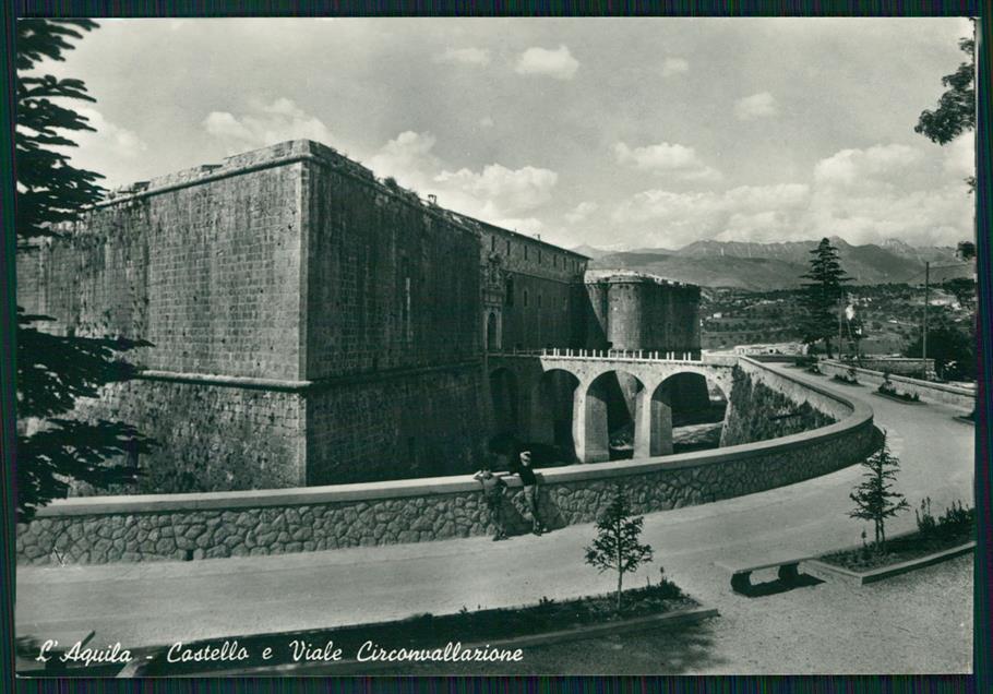 L'Aquila città Viale Circonvallazione Castello Foto FG cartolina MZ4966 – fronte