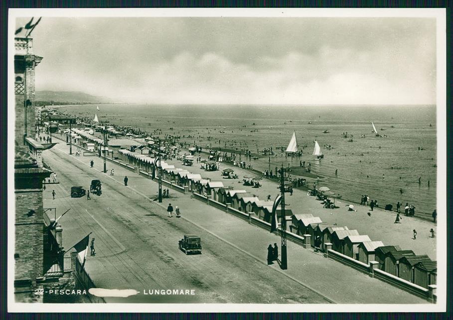 Pescara città Lungomare Auto Foto FG cartolina MZ4985 – fronte