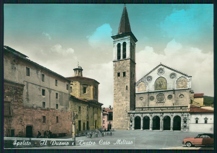 Perugia Spoleto Duomo Teatro Caio Melisso Foto FG cartolina MZ4992 – fronte