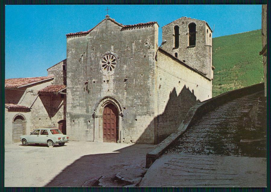 Perugia Vallo di Nera Chiesa Santa Maria FG cartolina MZ5002 – fronte
