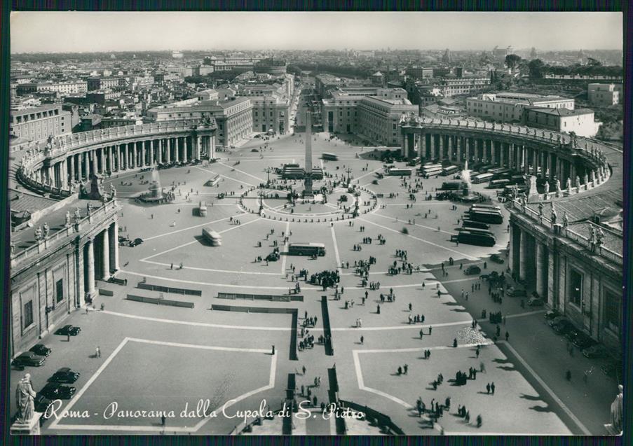 Roma città Panorama dalla Cupola di San Pietro Foto FG cartolina MZ5025 – fronte