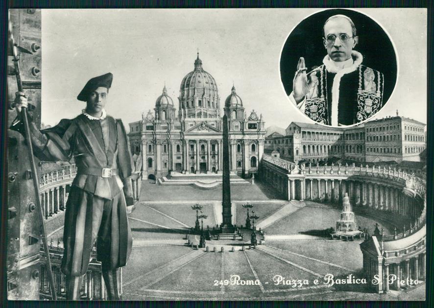 Roma città Basilica e Piazza San Pietro Papa Foto FG cartolina MZ5032 – fronte