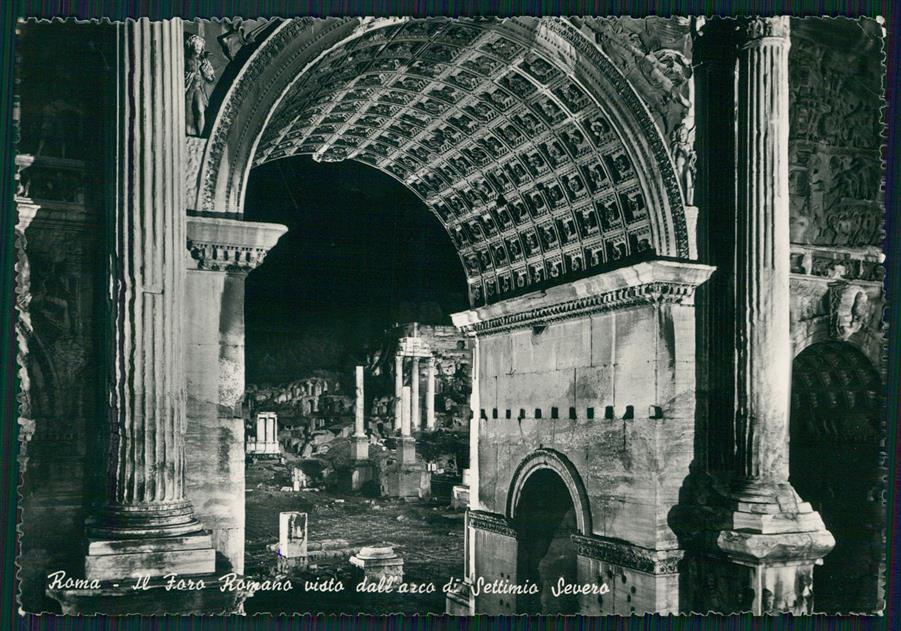 Roma città Foro Romano Arco Settimo Severo Foto FG cartolina MZ5038 – fronte