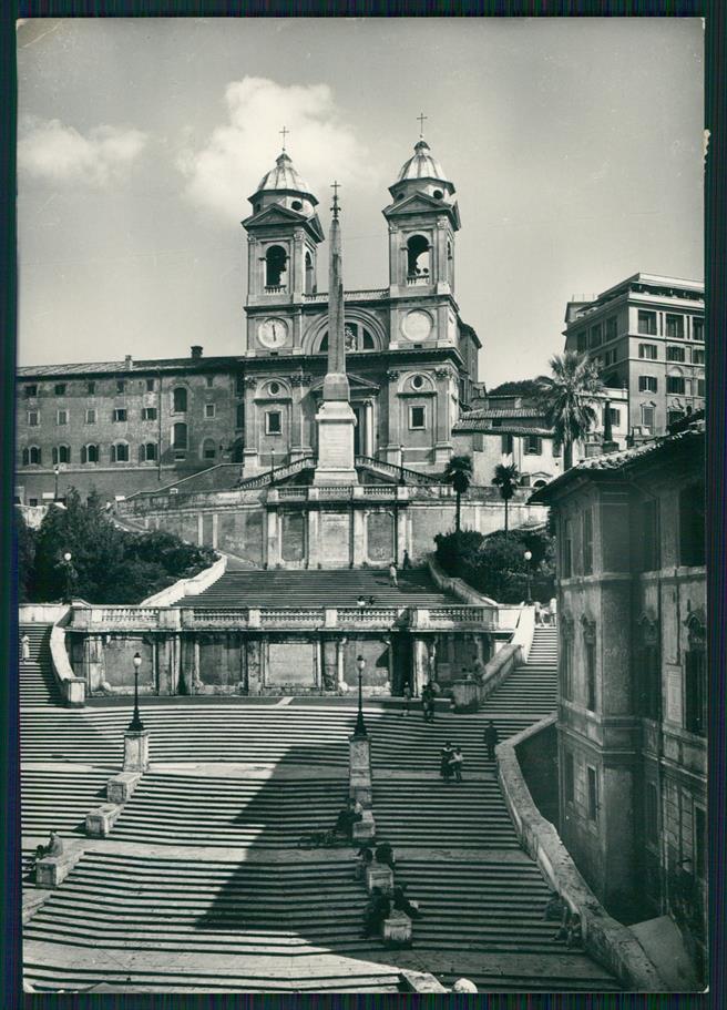 Roma città Trinità dei Monti Foto FG cartolina MZ5045 – fronte
