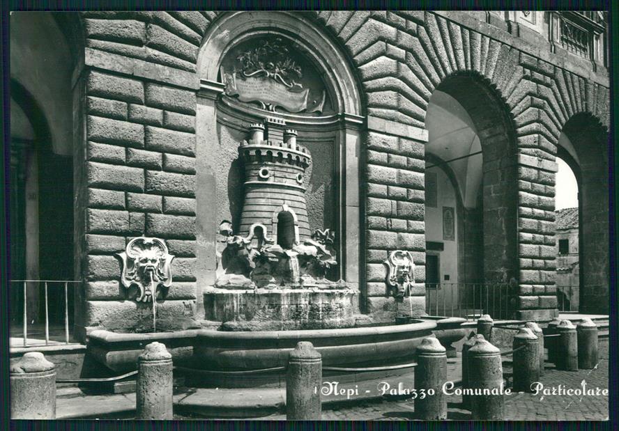 Viterbo Nepi Palazzo Comunale PIEGA Foto FG cartolina MZ5054 – fronte
