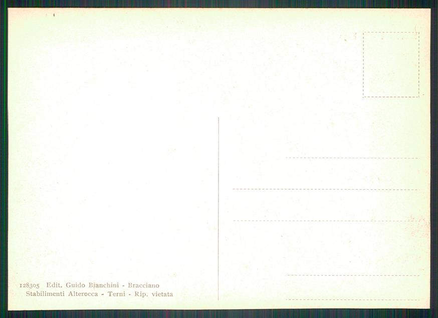 Roma Bracciano Lago di Barche FG cartolina MZ5055 – retro