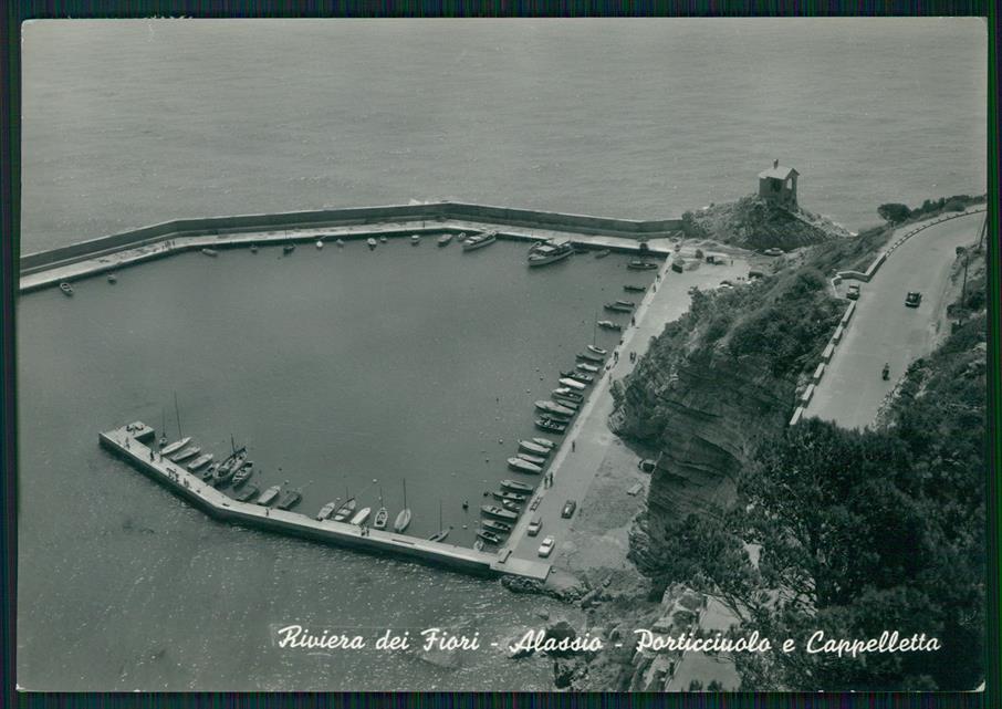 Savona Alassio Porticciolo e Cappelletta Foto FG cartolina MZ5061 – fronte