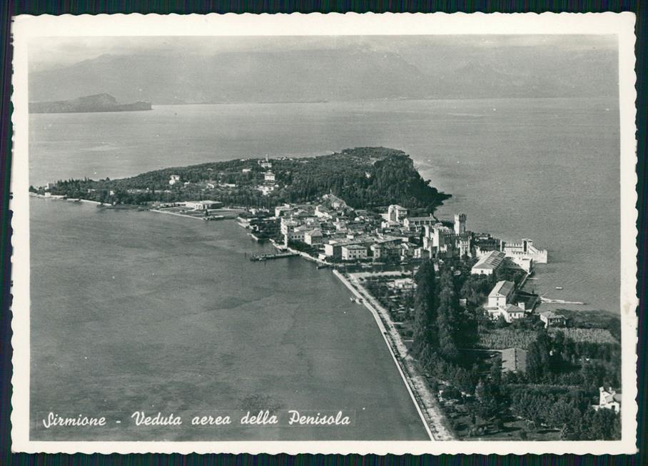 Brescia Sirmione Veduta Aerea della Penisola Foto FG cartolina MZ5082 – fronte