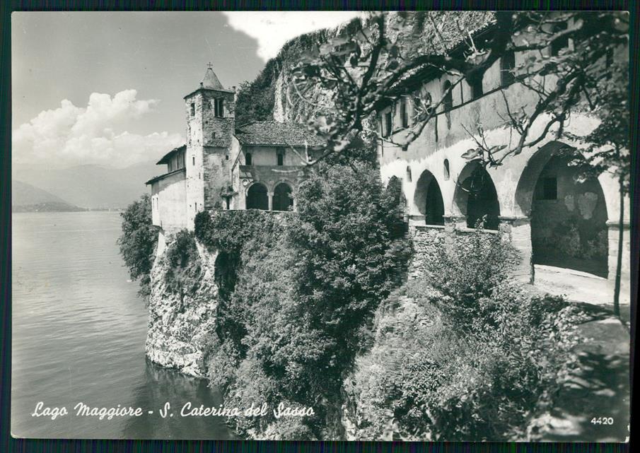 Varese Leggiuno Lago Maggiore Santa Caterina del Sasso Foto FG cartolina MZ5084 – fronte