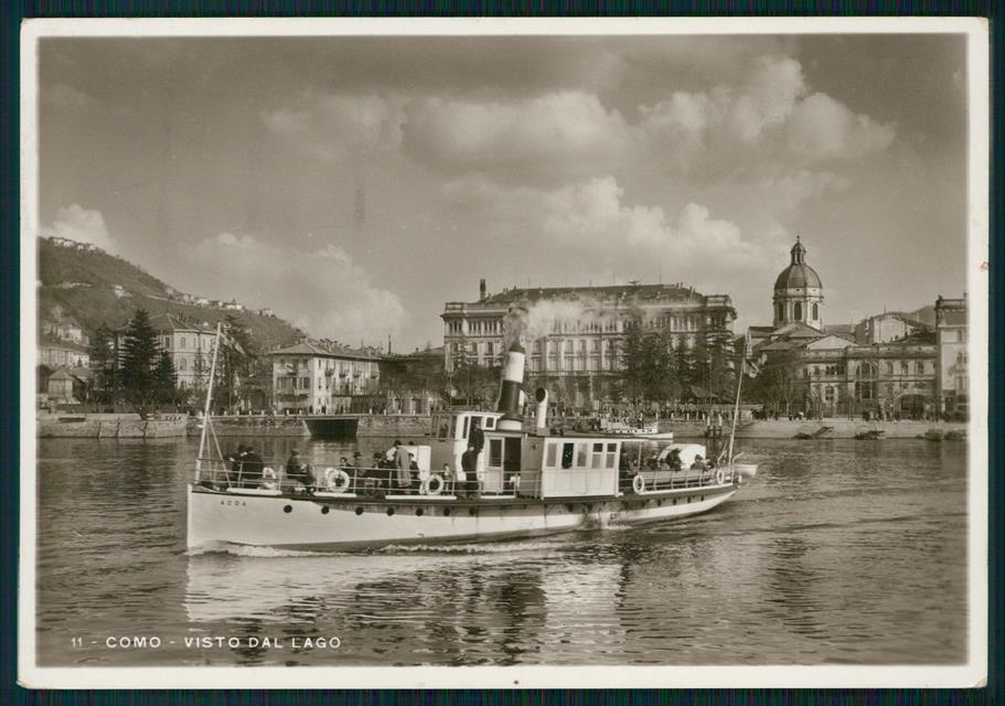 Como città Lago di Battello Foto FG cartolina MZ5088 – fronte