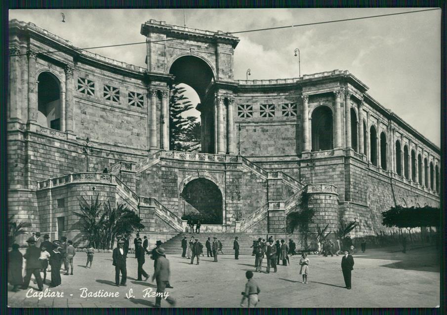 Cagliari città Bastione Saint Remy Foto FG cartolina MZ5089 – fronte