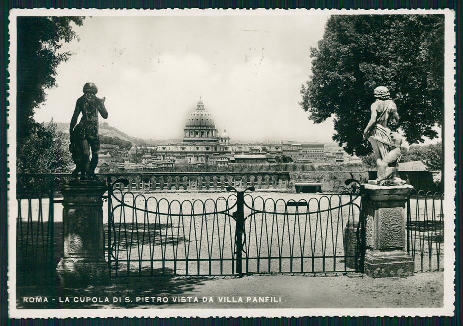 Roma città Cupola Sn Pietro da Villa Panfili Foto FG cartolina MZ5102 – fronte