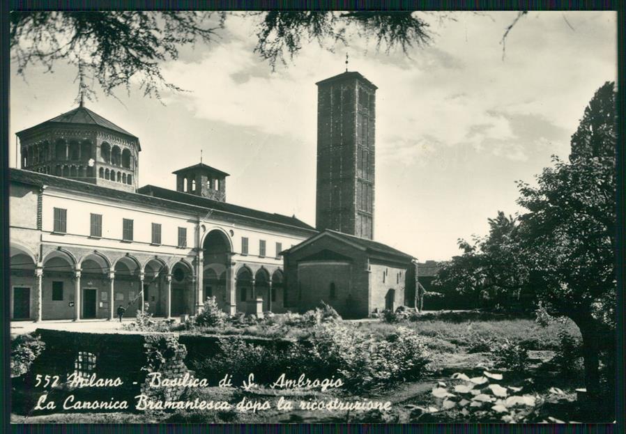 Milano città Basilica Sant'Ambrogio Foto FG cartolina MZ5120 – fronte