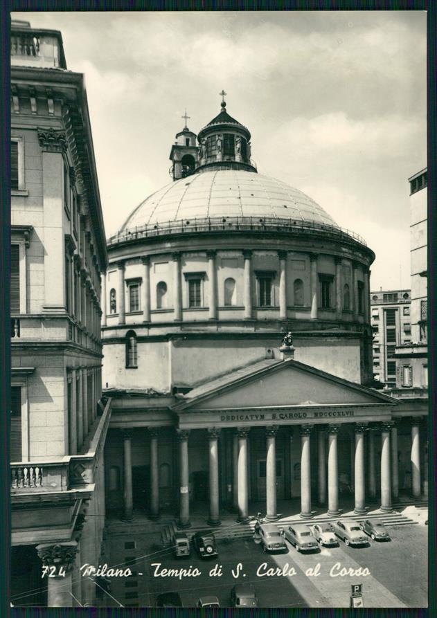 Milano città Tempio San Carlo al Corso Auto Foto FG cartolina MZ5122 – fronte