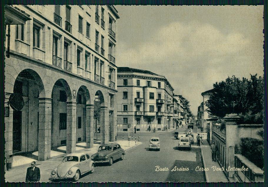 Varese Busto Arsizio Corso Venti Settembre Auto FG cartolina MZ5135 – fronte