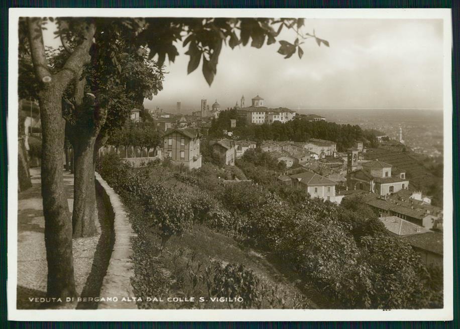 Bergamo città Colle San Vigilio Foto FG cartolina MZ5140 – fronte