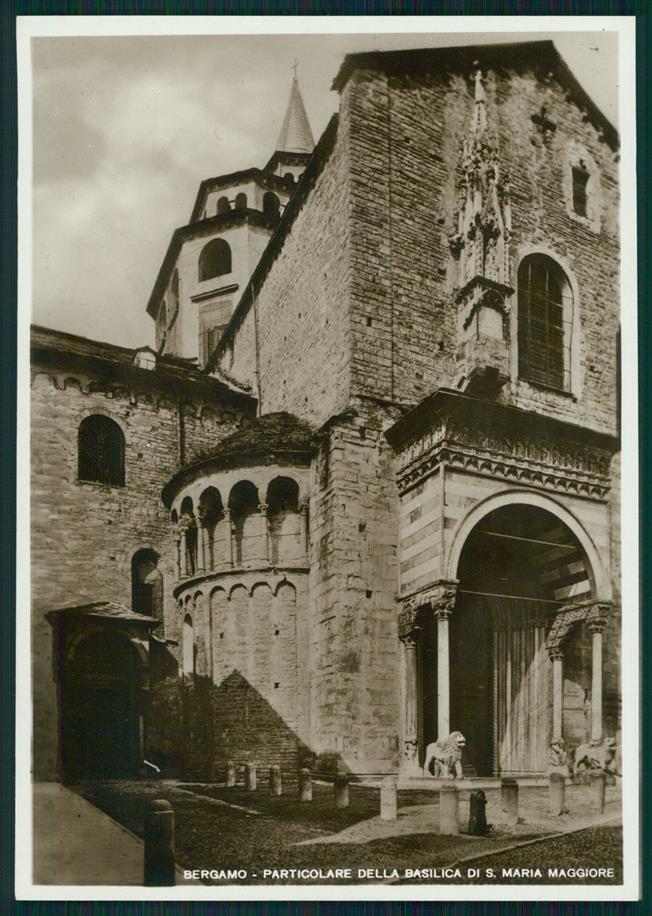 Bergamo città Basilica Santa Maria Maggiore Foto FG cartolina MZ5143 – fronte