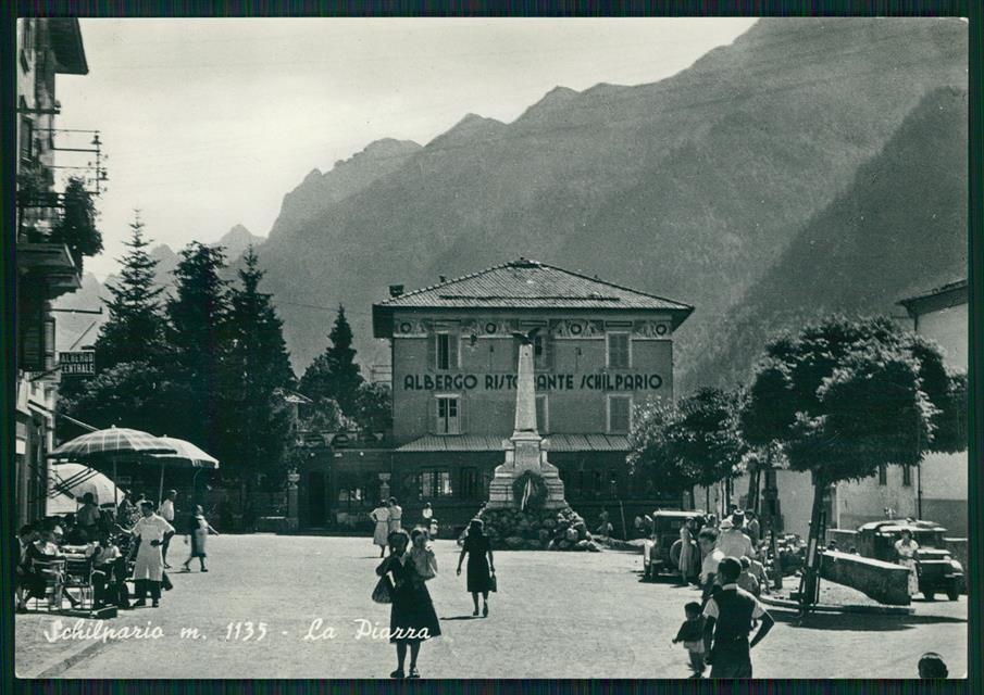 Bergamo Schilpario La Piazza Foto FG cartolina MZ5144 – fronte