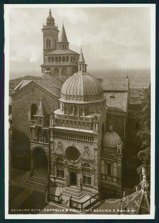 Bergamo città Basilica Santa Maria Maggiore Foto FG cartolina MZ5145 – fronte