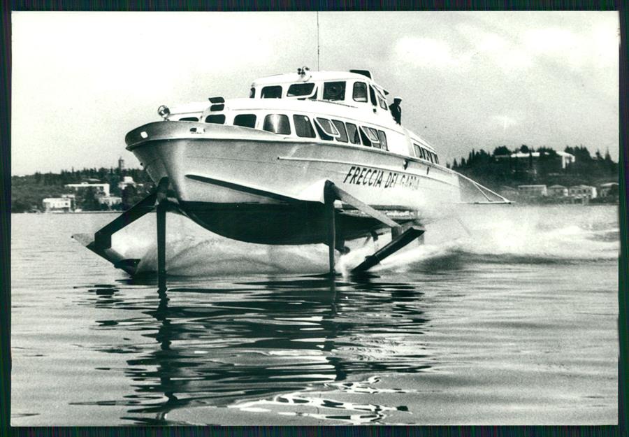 Brescia Lago di Garda Aliscafo Freccia del Garda Foto FG cartolina MZ5152 – fronte