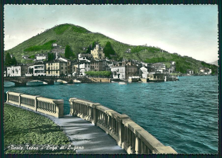 Varese Ponte Tresa Lago di Lugano Foto FG cartolina MZ5162 – fronte