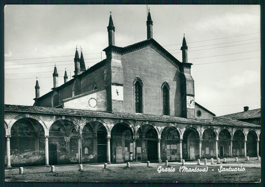 Mantova Curtatone Grazie Santuario PIEGA Foto FG cartolina MZ5170 – fronte