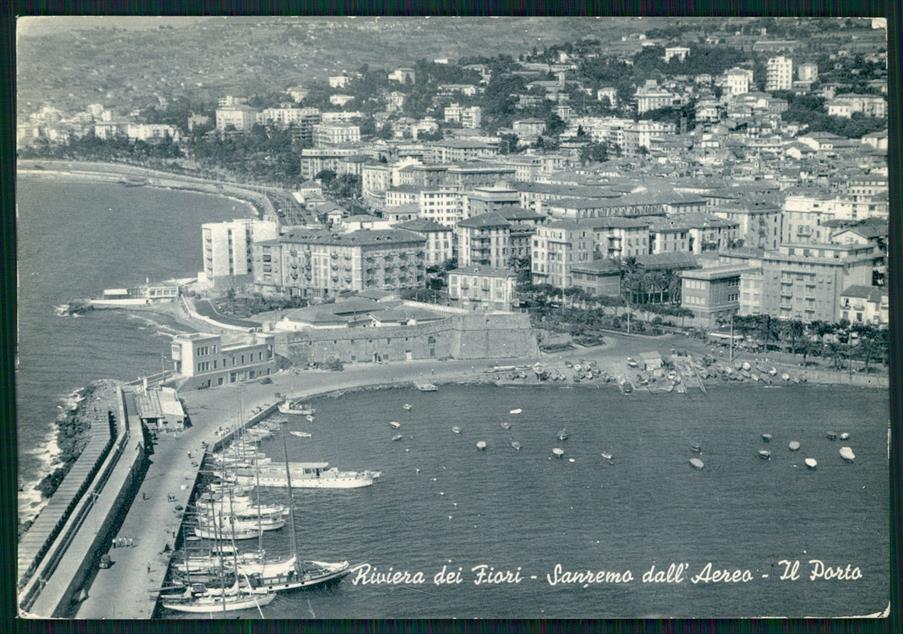 Imperia Sanremo Porto Veduta Aerea PIEGHINE Foto FG cartolina MZ5193 – fronte