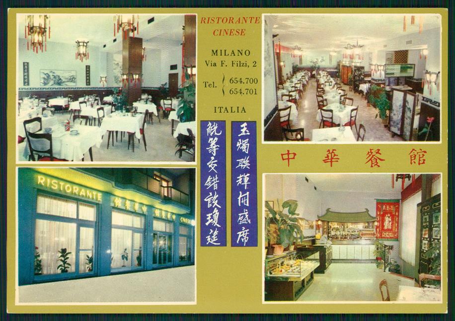 Milano città Ristorante Cinese Pubblicitaria Foto FG cartolina MZ5226 – fronte