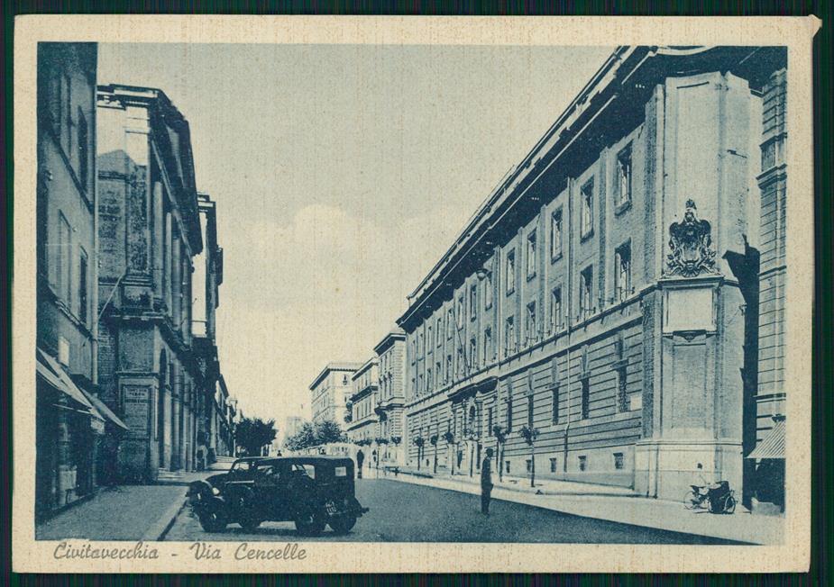 Roma Civitavecchia Via Cancelle Auto FG cartolina MZ5239 – fronte