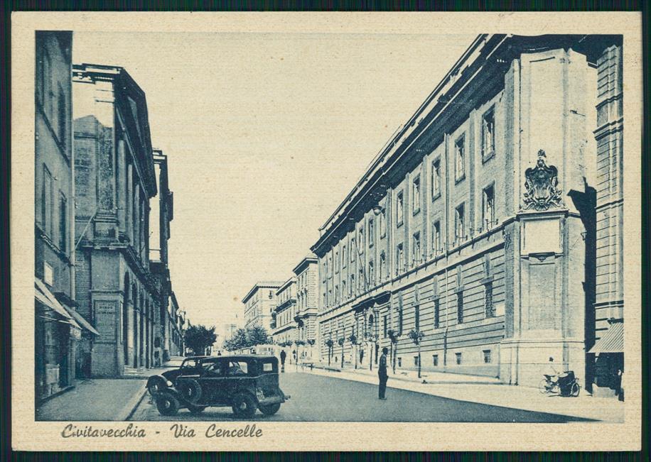 Roma Civitavecchia Via Cancelle Auto FG cartolina MZ5240 – fronte