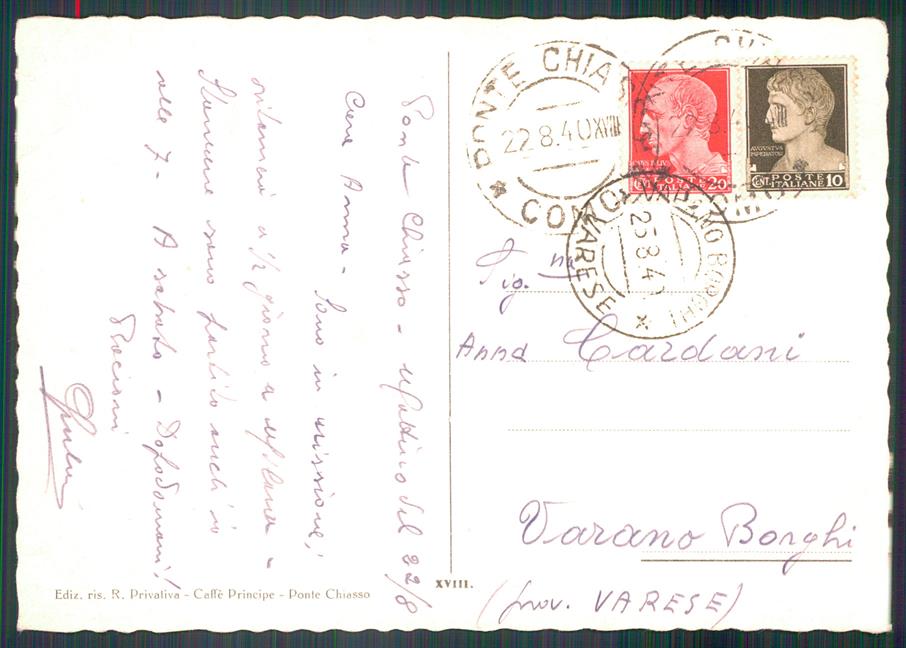 Como Chiasso Confine Italo Svizzero Auto FG cartolina MZ5246 – retro