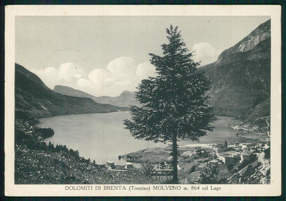 Trento Molveno Lago di Dolomiti di Brenta FG cartolina MZ5249 – fronte