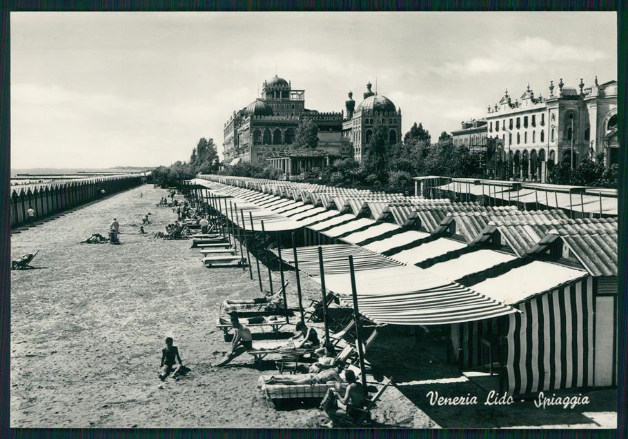Venezia Lido di Spiaggia Foto FG cartolina MZ5273 – fronte