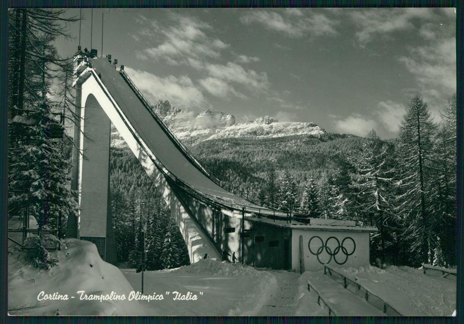 Belluno Cortina Trampolino Olimpionico Italia Foto FG cartolina MZ5274 – fronte