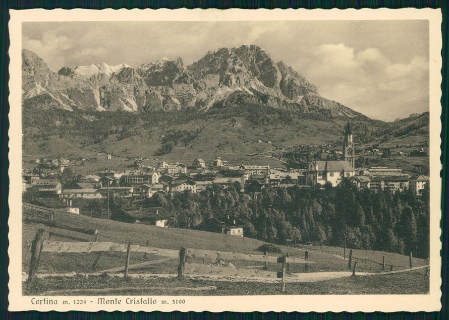 Belluno Cortina Monte Cristallo FG cartolina MZ5280 – fronte